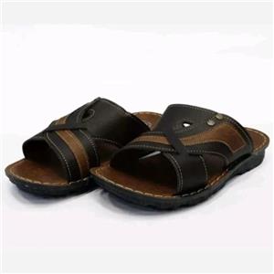 صندل طبی مردانه چرم مدل تایلندی مشکی سایز 40 تا 45