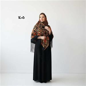 روسری ترکمن اصل ترکیه قواره بزرگ 140-150 سانت نخی ریشه دستباف چهار فصل بدون چروک