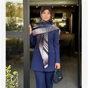 روسری نخی طرح ژینوس رنگ کاربردی زنانه