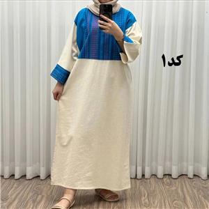 پیراهن کفتان لینن پاییزه فری سایز زنانه تا سایز 50 شیک و راحت کمربند دار بدون سایه اندازی
