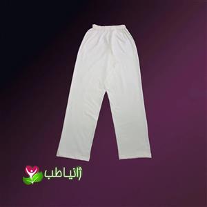 شلوار راحتی نخی مردانه ژانیاطب رنگ کرم روشن سایز L XL