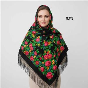 روسری ترکمن اصل پشمی ضخیم زنانه قواره بزرگ تولید روسیه مناسب پاییز زمستان بهار