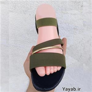صندل زنانه کشی حلقه طلایی سبز سایز 38 تا 41 ایرانی زیره پلاستیک سخت