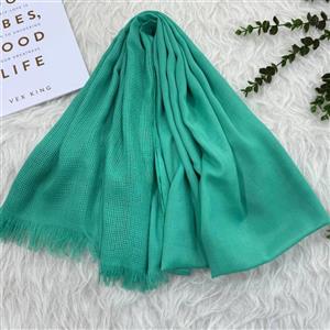 شال حاشیه توری نخی قواره بزرگ 180x65 سانتیمتر مناسب استفاده روزمره بدون پرز و دون دون شدن