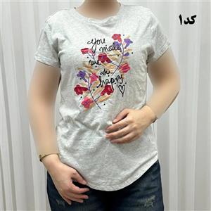 تیشرت نخ پنبه زنانه چهارفصل کد 1193 وارداتی تنخور راحت سایز بزرگ