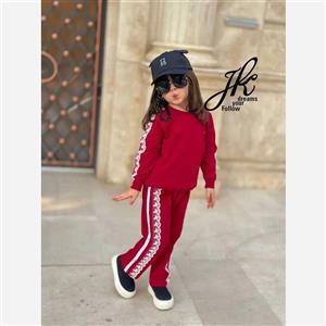 ست بلوز و شلوار دخترانه دورس پنبه لاکرا سایز 40 تا 55