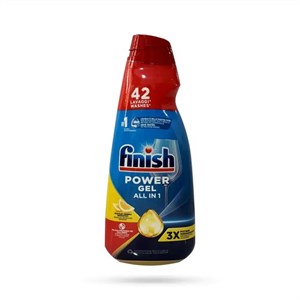 ژل ماشین ظرفشویی All in One لیمویی فینیش Finish ایتالیا حجم 940 میل