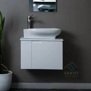 روشویی کابینتی دیواری کد A-60-5 سفید