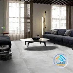 سرامیک نیمه پرسلانی 80×80 ممفیس طوسی روشن و سیاه صبا کاشی