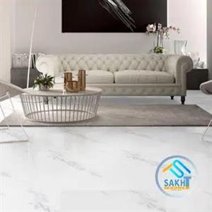 سرامیک نیمه پرسلان 80×80  طوسی براق کلکته | صبا کاشی
