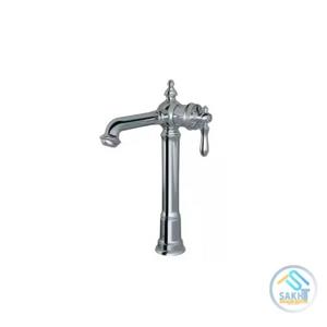 شیر روشویی پایه بلند بیزانس کروم شودر | خرید شیر روشویی Bizans Chrome