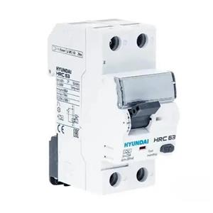 کلید محافظ جان 63 آمپر تکفاز هیوندای HYUNDAI HiRC-63-2P-63A - 30ma