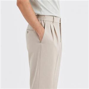 شلوار پارچه‌ای مازراتی مردانه Zara مدل بگ (Baggy fit) – کمر کش پیلی دار