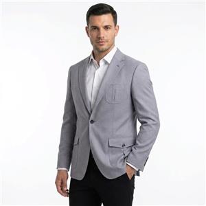 کت تک مردانه یقه انگلیسی مدل Slim Fit – تک‌دکمه