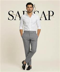 شلوار پارچه‌ای مردانه فلانل مدل Regular Fit