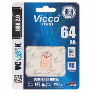 فلش (گارانتی مادام‌العمر رایانه نوین سگال) رزگلد Vicco man VC264 G USB2.0 Flash Memory - 64GB