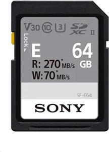 کارت حافظه دیجیتال SDHC سونی 64 گیگابایت سری SF-E UHS-II U3 V30 - سرعت خواندن 270 مگابایت بر ثانیه سرعت نوشتن 70 مگابایت بر ثانیه SFE64