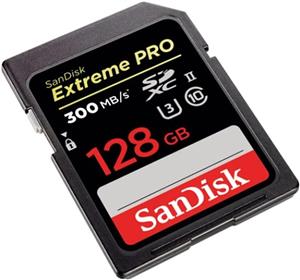 کارت حافظه سن‌دیسک اکستریم پرو - 128 گیگابایت - SDXC UHS-II - مشکی