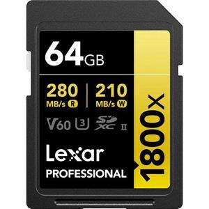 کارت حافظه لکسار Professional 1800x UHS-II SDXC (سری GOLD)