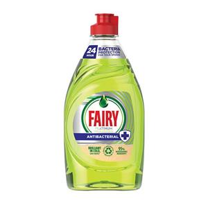 مایع ظرفشویی فیری Fairy مدل Platinum Anti Bacterial رایحه لیمو ۸۲۰ میل