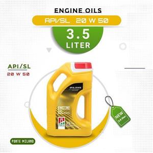 روغن موتور پونته میلانو زرد 3.5 لیتری SL 20w-50