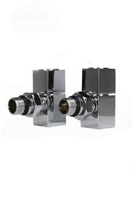 شیر رفت و برگشت فلت رادیاتور دکوراتیو (کروم)