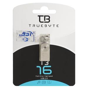 فلش Truebyte T3 USB2.0 Flash Memory - 16GB (گارانتی مادام العمر شرکت آی تین) نقره ای