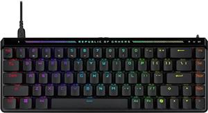 کیبورد گیمینگ آنالوگ 65% ایسوس ROG Falchion Ace HFX، سوییچ‌های مغناطیسی ROG HFX از پیش روغن‌کاری شده، Rapid Trigger، پنل لمسی، نرخ نمونه‌برداری 8000 هرتز، میرایی پنج لایه و پایه واشر، کلیدهای ABS، طرح‌بندی AR