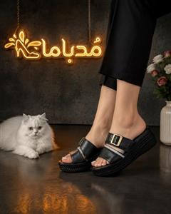 صندل دو سگک لژدار طبی کرم