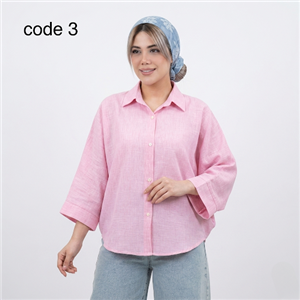 شومیز کیمونو لینن مدل فرزانه علیدسا