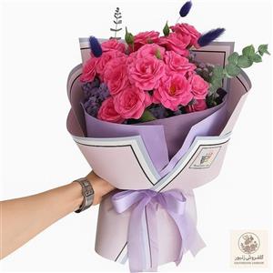 دسته گل مینیمال یک طرفه طرح شقایق