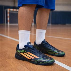 کتانی ورزشی مردانه فوتسال سالنی حرفه ای مدل(ADIDAS)|سایز40-45|بندی|ضدآب|زیره لاستیک|مشکی