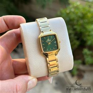 ساعت مچی زنانه الگانس ER2169L تمام طلایی صفحه یشمی(ELEGANCE)