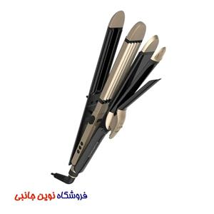 اتو مو و حالت دهنده‌ حرفه ای پرودو اصل مدل LFS109 چند کاره ا Porodo LFST109 Professional Hair Straightener and Styler 4-in-1 Ceramic (تک/عمده)