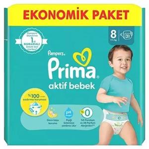 پوشک بچه پریما آوانتاژ سایز 8 بسته 31 عددی