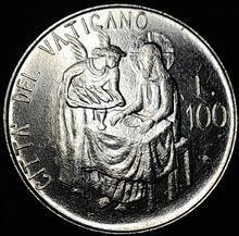 سکه 100 لیر یادبودی واتیکان