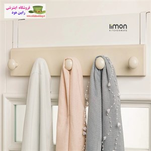 آویز پشت دری 5 شاخه مشکی سر چوب