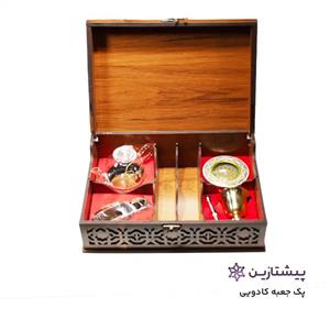 پک زعفران کادویی کاشی دار مدل آذین