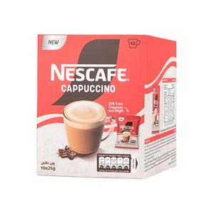 پودر کاپوچینو فوری نسکافه ساشه ای - 250 گرم بسته 10 عددی