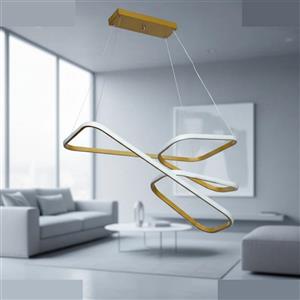 لوستر 1 شعله نور از ما رشکان مدل TUDELI.RECTANGLE