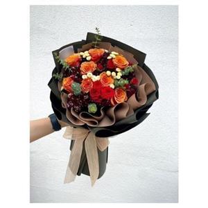 دسته گل آنمون و ارکیده برای روز مادر 4524