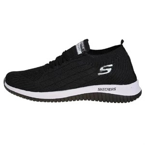کفش پیاده روی مشکی اسکیچرز بافت skechers 44