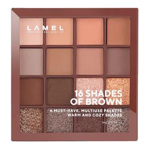 پالت سایه چشم لامل مدل Shades of Brown شماره 16