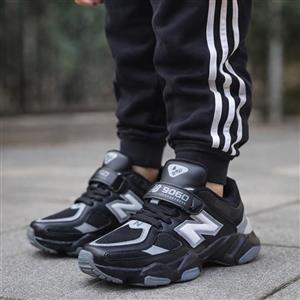 کتانی اسپرت بچگانه رانینگ مدل نیوبالانس(New balance)|سایز31-36|مشکی|دخترانه-پسرانه|چسبی
