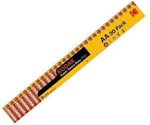 باتری قلمی کداک مدل پک 30عددی Kodak Super Heavy Duty Zinc