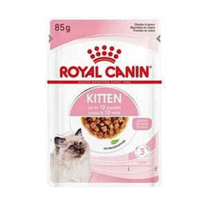 غذای پوچ بچه گربه رویال کنین مدل کیتن گروی ROYAL CANIN KITTEN GRAVY 85  G