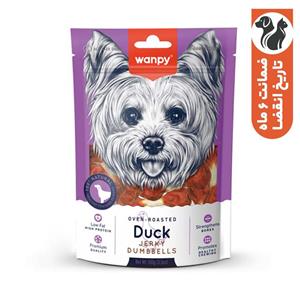 تشویقی سگ ونپی مدل Duck Jerky Dumbbells با طعم اردک وزن 100 گرم
