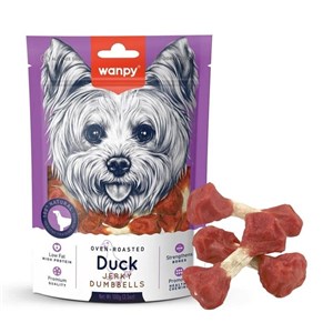 تشویقی سگ ونپی مدل Duck Jerky Dumbbells با طعم اردک وزن 100 گرم