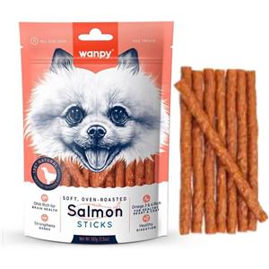 تشویقی سگ ونپی طعم سالمون Wanpy salmon sticks وزن ۱۰۰ گرم