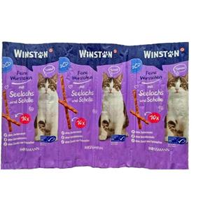 تشویقی گربه وینستون مدل مدادی طعم ماهی 50 گرم Winston Mit Sealachs New